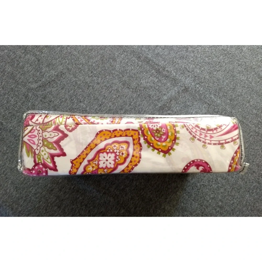 Attitude Paisley Duvet Cover & Shams Set Full‎ Queen 100% Cotton Pink White NIP